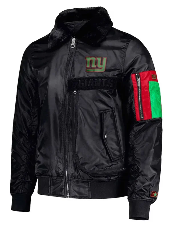 New York Giants Ty Mopkins Black Jacket