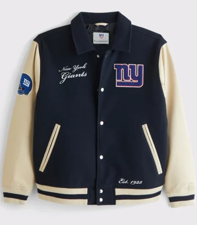 New York Giants Varsity Bomber Jacket