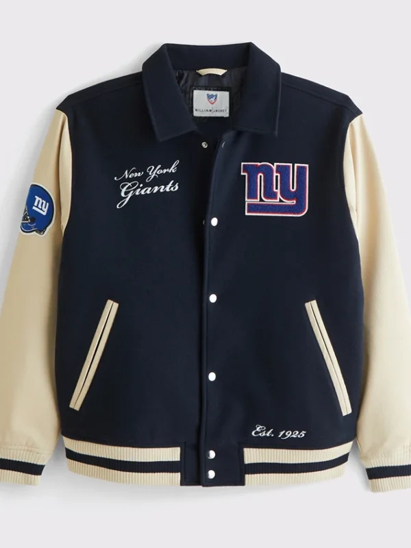 New York Giants Varsity Bomber Jacket