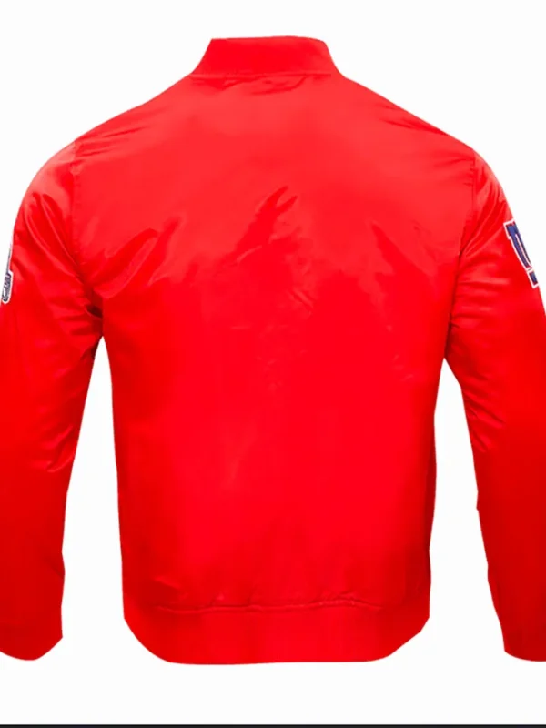 New York Giants Wordmark Satin Jacket