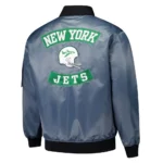 New York Jets Charcoal Bomber Full-Zip Jacket