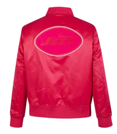 NY Jets Triple Pink Satin Jacket