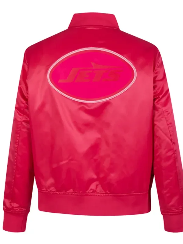 NY Jets Triple Pink Satin Jacket