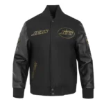 New York Jets Full-Zip Black Varsity Jacket