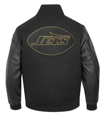 New York Jets Full-Zip Black Varsity Jacket