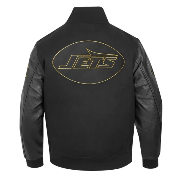 New York Jets Full-Zip Black Varsity Jacket