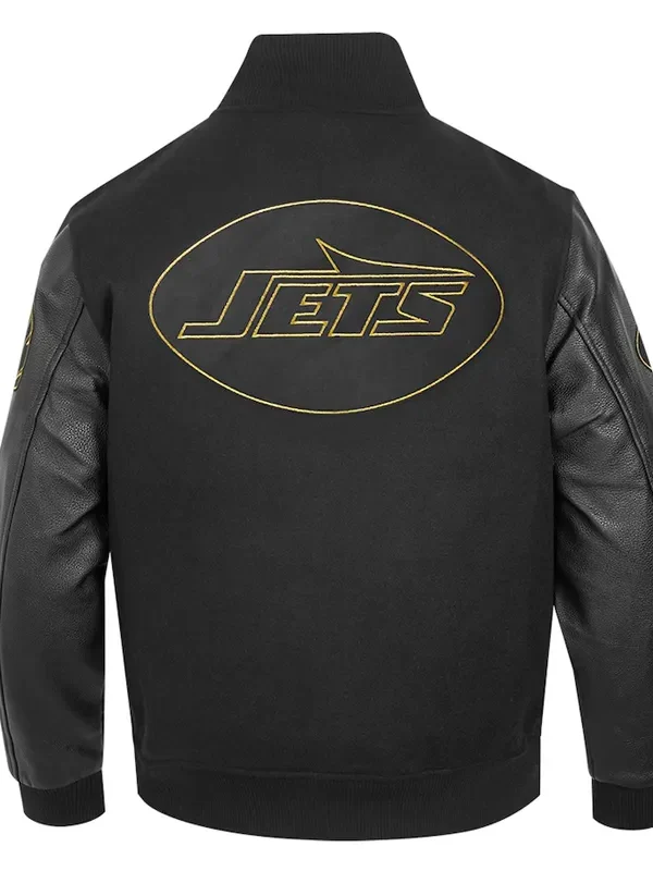 New York Jets Full-Zip Black Varsity Jacket