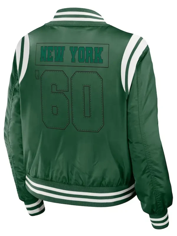 New York Jets Green Bomber Full-Zip Jacket
