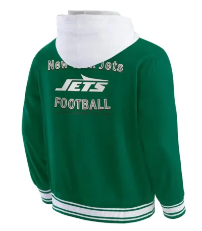 New York Jets Green Cotton Hooded Jacket