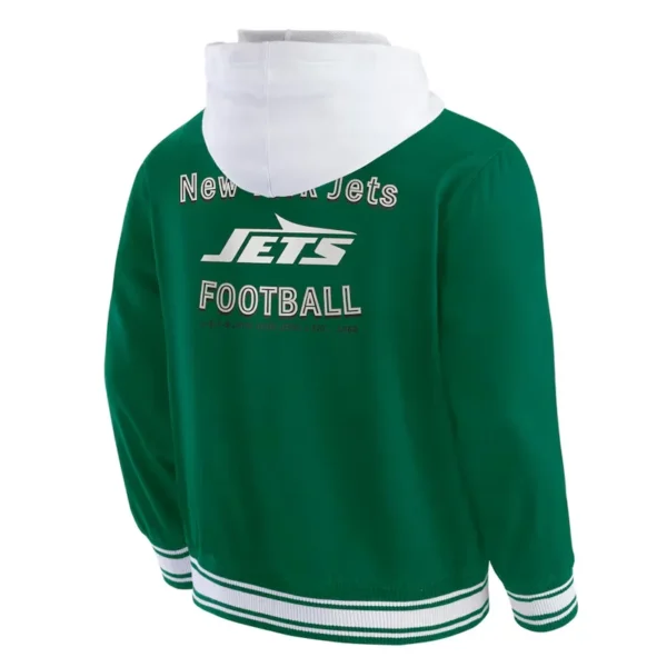 New York Jets Green Cotton Hooded Jacket