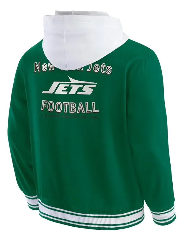 New York Jets Green Cotton Hooded Jacket