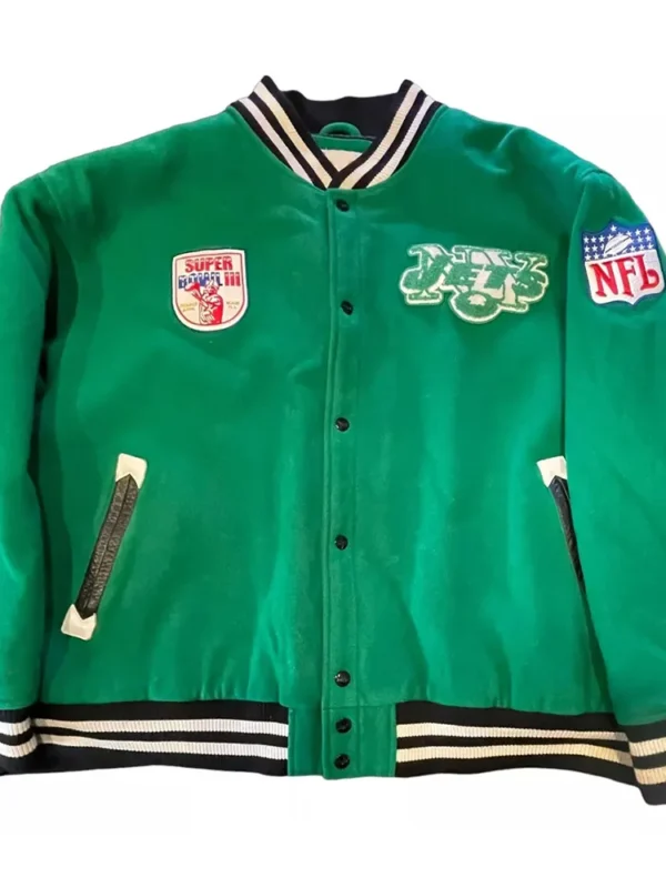 New York Jets Green Throwbacks Varsity Jacket