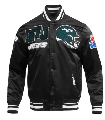 New York Jets Mashup Classic Rib Satin Jacket