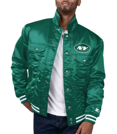 New York Jets Silver Tab Trucker Jacket