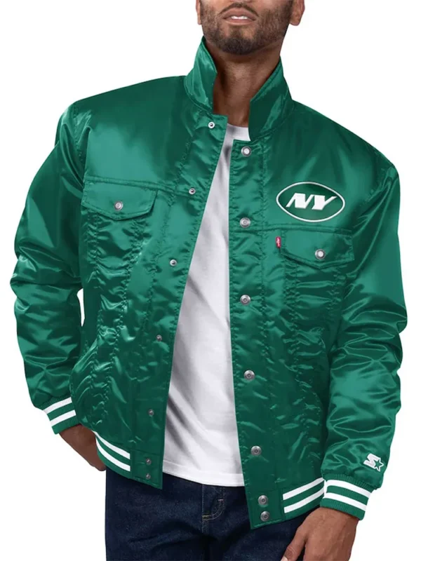 New York Jets Silver Tab Trucker Jacket