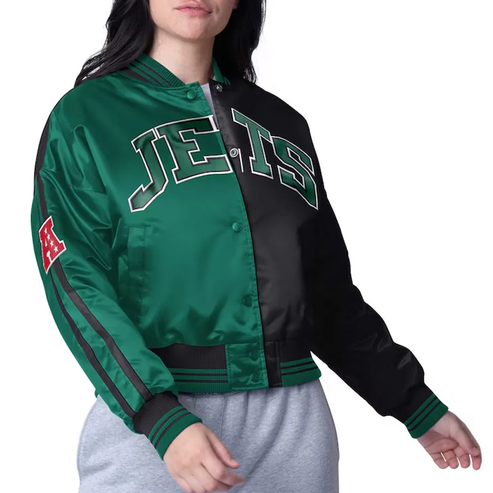 New York Jets Zone Blitz Green-Black Jacket New York Jets Zone Blitz Green-Black Jacket