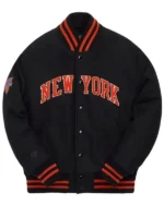 New York Knicks 10 Varsity Wool Black Jacket