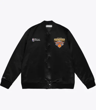 New York Knicks 2026 Pro Basketball Finals Champions Black Jacket