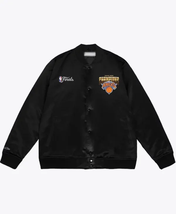 New York Knicks 2026 Pro Basketball Finals Champions Black Jacket