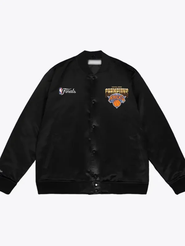 New York Knicks 2026 Pro Basketball Finals Champions Black Jacket
