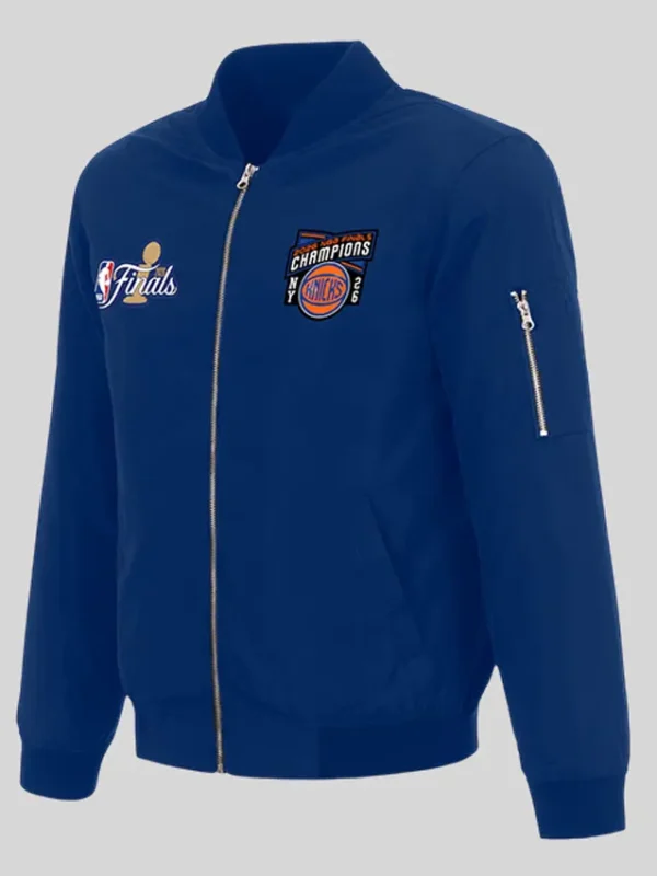 2026 NY Knicks Finals Blue Bomber Jacket
