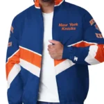 New York Knicks Captain Royal Varsity Satin Jacket