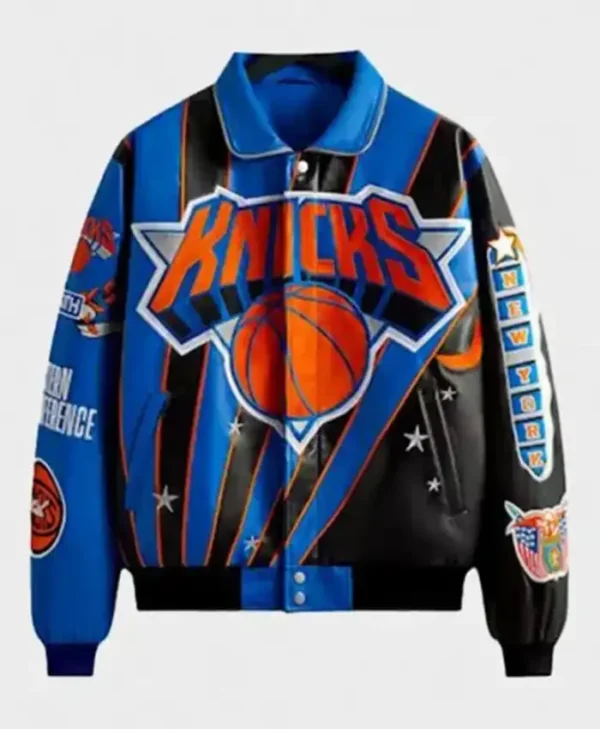 New York Knicks Leather Bomber Jacket