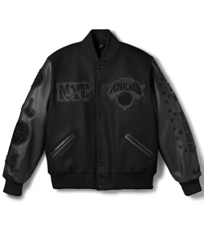 New York Knicks Nike Black 2026 Champions Jacket