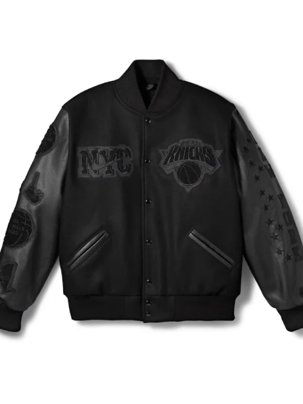 New York Knicks Nike Black 2026 Champions Jacket