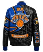 NY Knicks Champions 2026 Leather Jacket