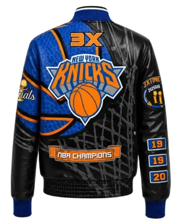 NY Knicks Champions 2026 Leather Jacket