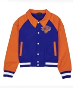 New York Knicks Royal And Orange Throwback Jacket