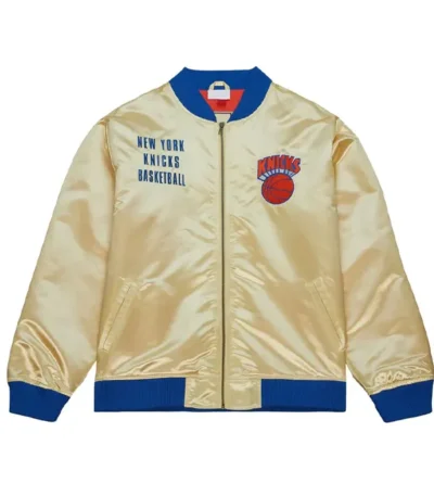 New York Knicks Team Og 2.0 Gold Satin Jacket