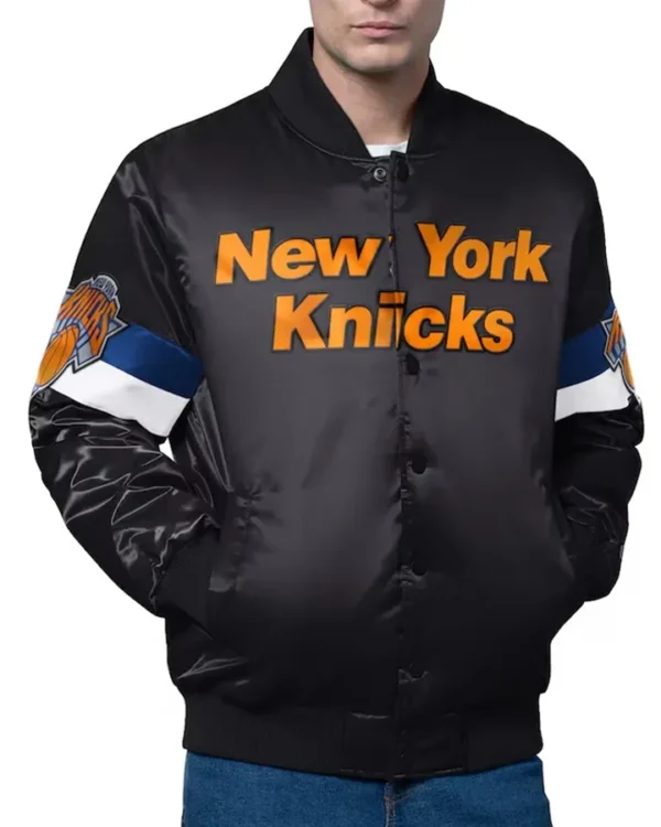 New York Knicks Triple Option Varsity Jacket