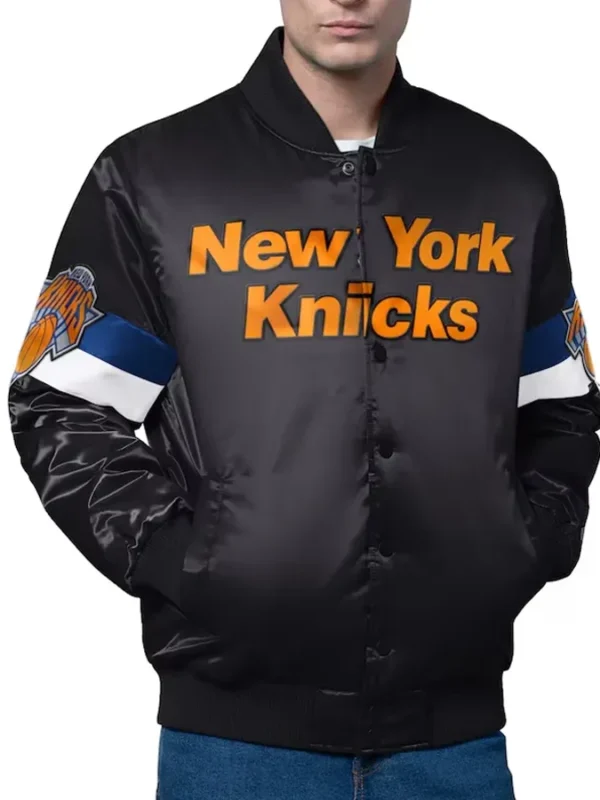 New York Knicks Triple Option Varsity Jacket