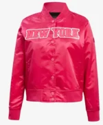 New York Knicks Triple Pink Satin Jacket