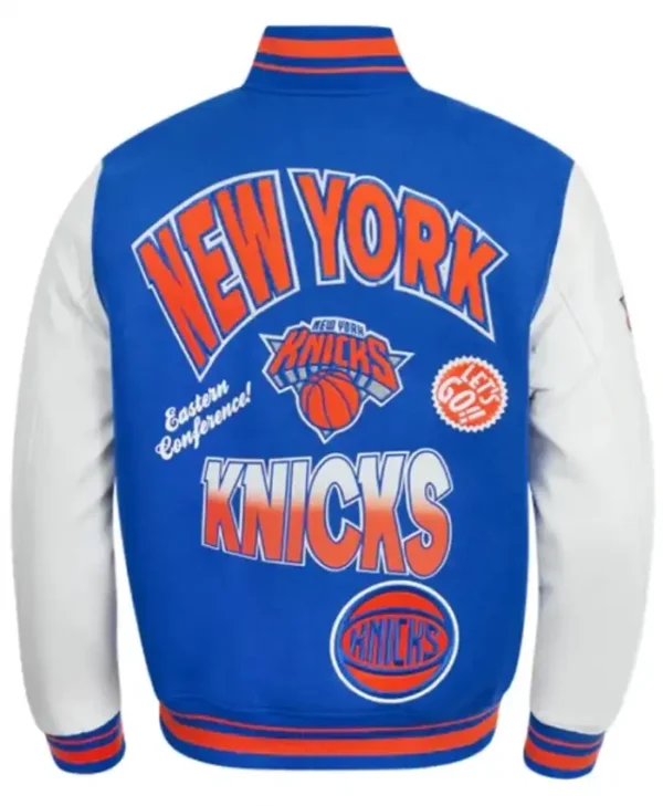 New York Knicks Turn It Up Wool Varsity Jacket