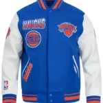 New York Knicks Turn It Up Wool Varsity Jacket