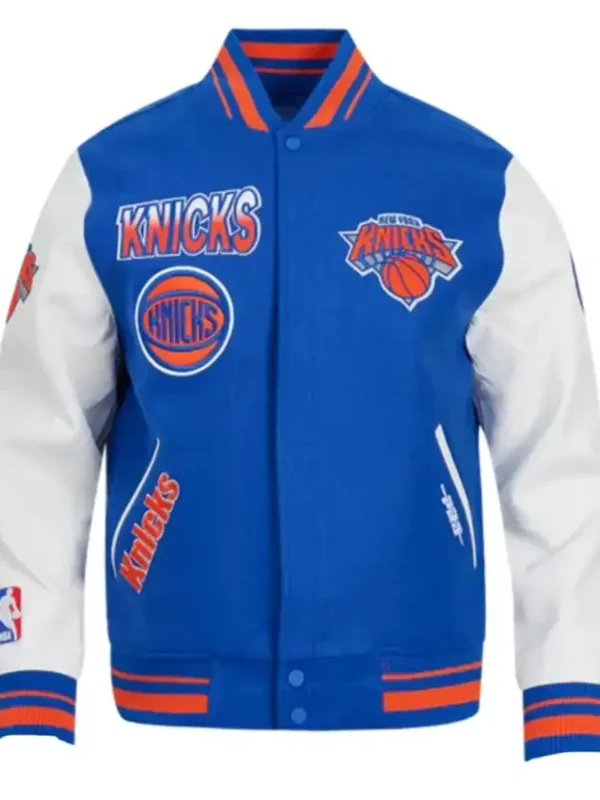 New York Knicks Turn It Up Wool Varsity Jacket