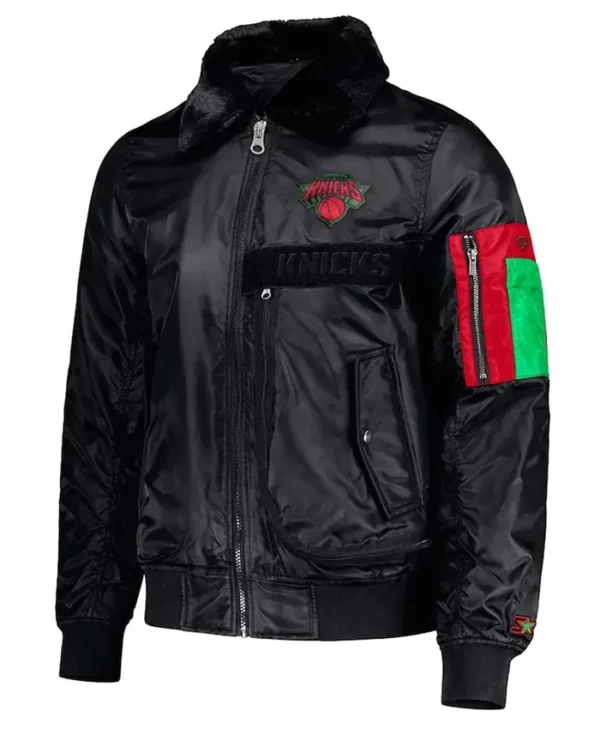 New York Knicks Ty Mopkins Full-zip Black Jacket