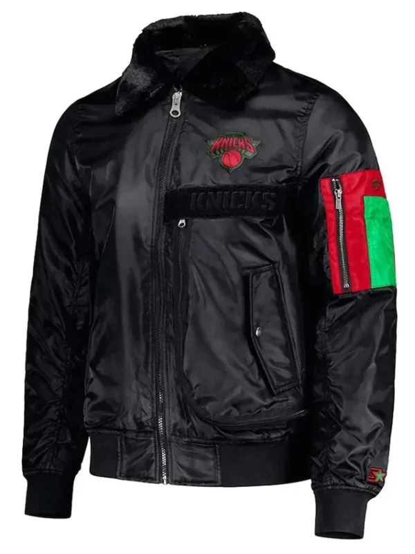 New York Knicks Ty Mopkins Full-zip Black Jacket