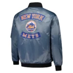 New York Mets Charcoal Bomber Full-Zip Jacket