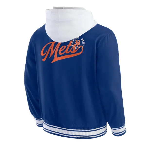 NY Mets Royal Cotton Hooded Jacket