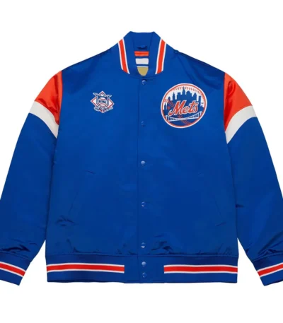 New York Mets Heavyweight Royal Satin Jacket