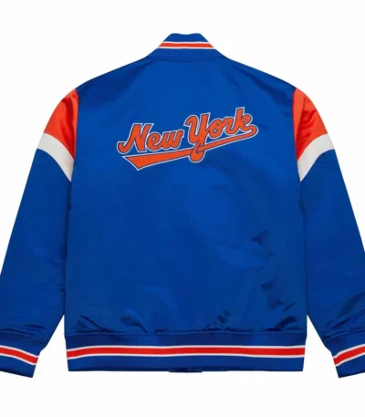 New York Mets Heavyweight Royal Satin Jacket