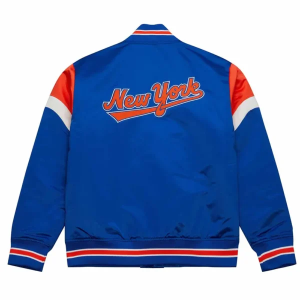 New York Mets Heavyweight Royal Satin Jacket