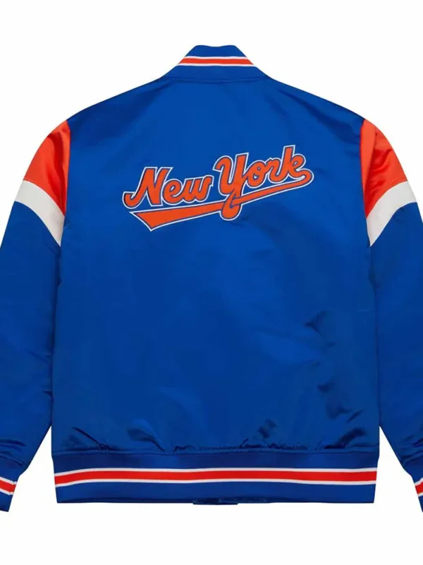 New York Mets Heavyweight Royal Satin Jacket