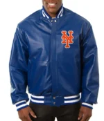 New York Mets Letterman Leather Jacket