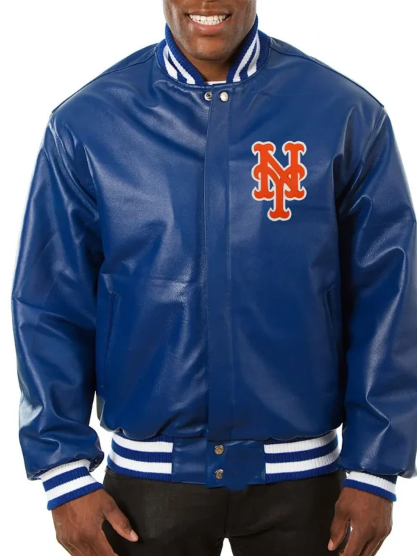New York Mets Letterman Leather Jacket