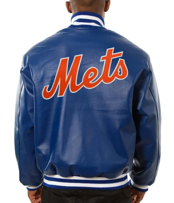 New York Mets Letterman Leather Jacket